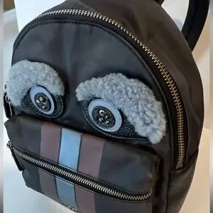 RARE Coach Charlie Backpack Bear Face F22894 NWT Coach Bear Nylon Mini Charlie Backpack | Mercari main image 2